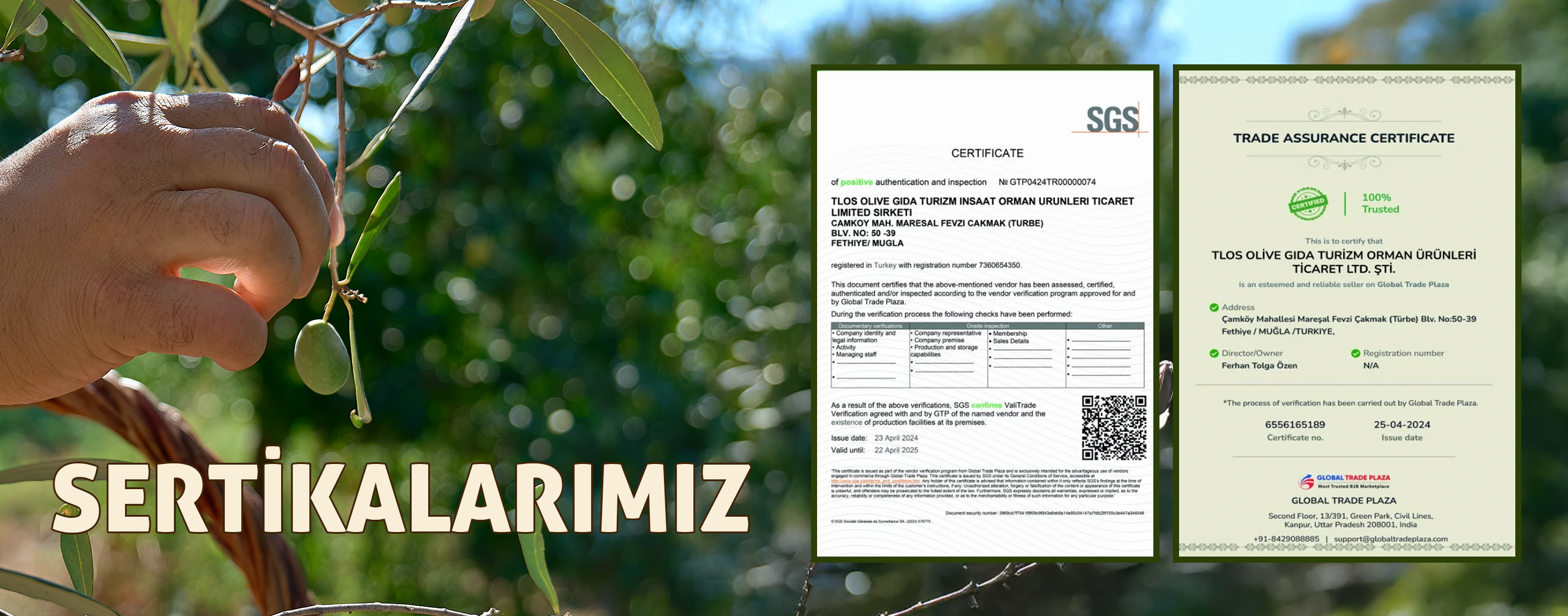 Sertifikalarımız